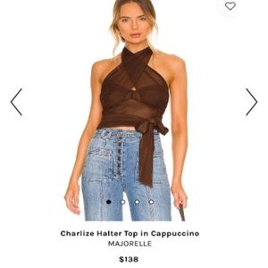 Majorelle Charlize halter top